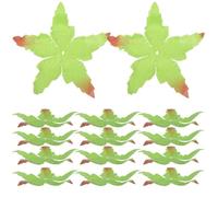 FOYTOKI Sepali di Tessuto 100 Pezzi Verde Vivace per Realizzazioni Artistiche e Bisogni di Artigianato con Fiori Artificiali