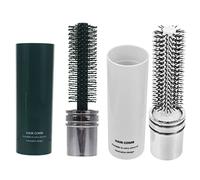 FOYTOKI Set 2 Pz Spazzole Portatili per Chioma Ricci in Abs Massaggio Cute, per Asciugatura a Casa e Salone, Comode per Viaggio