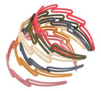 FOYTOKI Set 6 Pezzi Fascia per Chioma da Donna in Plastica Leggera Denti Antiscivolo, Pratica e Delicata per Creare Acconciature Istantanee nella Vita Quotidiana