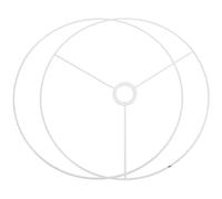 FOYTOKI Set di 1 Paio di Cornici per Paralume Rotonde 40 CM in Metallo Attacco E27, Design Retrò per Lampade da Tavolo, Lampadari e Lampade da Terra, Uso Versatile in Casa e Ufficio