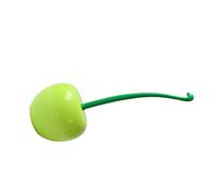 FOYTOKI Set di Spazzolini WC Manico Lungo Antiscivolo e Spazzola in Plastica Verde a Forma di Ciliegia la Pulizia del Locale Bagno con Chiusura Ermetica