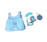 FOYTOKI Set Guinzaglio di Sicurezza per Ragazzo Ragazza Imbracatura Regolabile e Braccialetto Anti-smarrimento, Controllo Comfort per Camminata e Viaggi All’aperto, Protezione Ragazzo