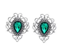 FOYTOKI Spilla Vintage Donna e Ragazza 2 Pezzi Gemma Verde in Lega di Zinco e Acrilico Decorativa per Abbigliamento e Occasioni Speciali come Festa degli Innamorati