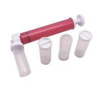 FOYTOKI Spruzzatore Manuale Set 1 Pezzo per Decorare Torte in Plastica Rosa, Strumento Riutilizzabile ed Efficiente la Decorazione di Dolci a Casa