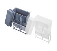 FOYTOKI Staining Plastic Jar, Glass Slide Drain Stands, Lab Staining Equipment, Rack Container in Plastica, per Scienza e Studi Naturali