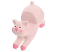 FOYTOKI Supporto per Telefono Maialino da Scrivania in Resina Rosa Stabile | Decorazione Bella per Soggiorno e Camera, Non Trema, Libera le Mani, Accessorio Animale