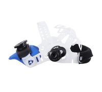 FOYTOKI Supporto Regolabile per Casco da Saldatura Fascia Bianca e | Rotella a Cricchetto, Manopole Laterali Doppie, Struttura Plastica e Tessuto