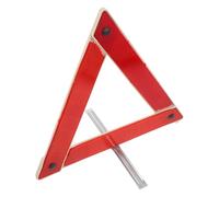FOYTOKI Triangolo Portatile Rosso per Segnaletica di Sicurezza Stradale Struttura in Plastico e Metallo, Facile da Montare per Parcheggio e Situazioni Critiche