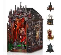 Foyucool Kit DIY Book Nook per Adulti, Castello Notte Eterna | Con Luci LED e Legno Laser, Decorazione Miniature per Libreria, Kit Creativo Immersivo, Regalo per Natale, Compleanni e Feste
