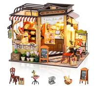 Foyucool Kit fai da te in miniatura, piccolo artigianato da assemblare, set per casa delle bambole per adulti da costruire, regalo unico per compleanno e Natale per familiari e amici, panetteria
