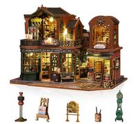 Foyucool Kit fai da te per casa in miniatura, kit per casa delle bambole per adulti, regalo unico per compleanno e Natale per familiari e amici, città del libro di crepuscolo