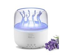Foyucool Umidificatore a Ultrasuoni e Diffusore di Oli Essenziali 280ml, Effetto Nebbia Medusa & Alghe Rotanti, Luce Notturna 7 Colori, Telecomando, Timer, Aromaterapia Casa, Bambini, Piante