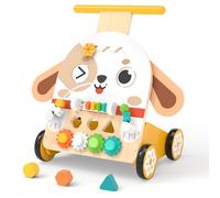 Fozcmisw Carrello Primi Passi Legno Cane Montessori 6 in 1 Girello 1 Anno