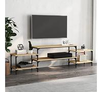 FOZICV Armadio per TV, per soggiorno, camera da letto o studio, design elegante e pratico, rovere Sonoma, 197 x 35 x 52 cm