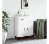 FOZICV Highboard - Mobiletto multiuso, per camera da letto, soggiorno o bagno, design pratico, 69,5 x 34 x 90 cm, colore: Bianco