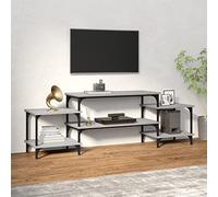 FOZICV Sonoma - Mobile per TV, per soggiorno, camera da letto o studio, design elegante e pratico, 157 x 35 x 52 cm, colore: grigio