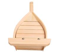 Fozriybefy 42X17X7.5Cm Cucina Giapponese Sushi Boats Utensili da Cucina in Legno Fatti A Mano Semplice Nave Sashimi Assortiti Piatti Freddi per La Tavola