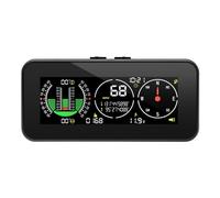 Fozriybefy Car HUD Head Up Display Inclinometro Bussola Tachimetro GPS Allarme di velocità Eccessiva velocità Digitale Misuratore di Pendenza Parti di Automobili 1 PZ