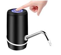 Fozriybefy Erogatore D'Acqua da 5, Pompa Elettrica per Bottiglia D'Acqua con Interruttore e Ricarica USB, Pompa per Erogatore D'Acqua Portatile Nera