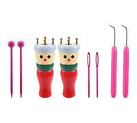 Fozriybefy French Knitter Tool Confezione da 2, Set di per Maglieria nel Legno Bobina per Maglieria Bambola Giocattolo per Maglieria per Braccialetti, ECC
