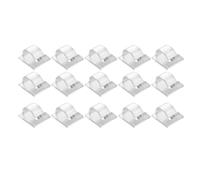 Fozriybefy Ganci per Luci Stringa da Esterno Clip Confezione da 15 Clip Gancio Luminoso Trasparente con 15 Supporti Impermeabili