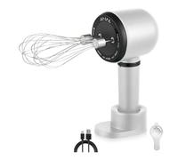 Fozriybefy Sbattitore Elettrico, Frusta Portatile Wireless con 3 Velocità Ricaricabili e 2 Fruste per Cuocere La Crema al Latte
