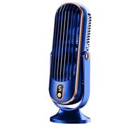 Fozriybefy Ventilatore A Torre Pale Ribaltabile A 720°, Ventola Oscillante Silenziosa con 5 Modalità, Efficienza Energetica per Camera da Letto Ufficio Blu