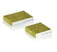MANN-FILTER FP 21 000-2 Filtro aria cabina - FreciousPlus Filtro Antipolline Biofunzionale - (set da 2) per Autovetture + veicoli commeriali