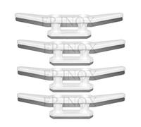 FP INOX Bitta Nylon Bianco (Set di 4) Lunghezza 110 mm