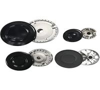 FP - KIT BRUCIATORI + COPRISPARTIFIAMMA PER PIANI COTTURA ARISTON INDESIT SAMET NARDI -AC-SETBR