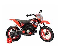 FP-TECH - MOTO ELETTRICA PER BAMBINI MOTOCICLETTA 2 POSTI CON USB MP3 LED SOSPENSIONI E RUOTE IN GOMMA AD ARIA (Rosso)