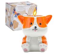 Fpathway Incantevole candela profumata a forma di cane Corgi, regalo per lei: lussuose candele per aromaterapia, regalo di compleanno unico per donne, regali rilassanti per donne, ideali per moglie
