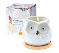 Fpathway Incantevole candela profumata a forma di gufo, regalo per lei: lussuose candele per aromaterapia, regali di compleanno unici per donne, regali rilassanti per donne, ideali per moglie, madre