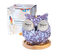 Fpathway Incantevole candela profumata a forma di gufo, regalo per lei: lussuose candele per aromaterapia, regalo di compleanno unico per donne, regali rilassanti per donne, ideale per moglie, madre