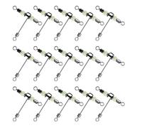 Fpbiagoq 15 per cento fluttuazioni barili bobine fluttuazioni pesca tackle -vortice 3 vie fluttuazioni con perle incandescenti