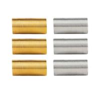 [Fpbiagoq] 4/6 filo di acciaio alla moda, 20 mm di diametro, 20 mm, connettore anello di perline di memoria, reperti per fare gioielli, Come descritto nella descrizione