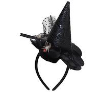 [Fpbiagoq] Accessori per feste di Halloween, berretto da mago, fascia per capelli, cappello da strega, cerchio per capelli, fascia per bambini, adulti, festival, festa, copricapo da strega, fascia per