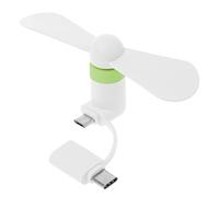 Fpbiagoq Carino USB Fan Cooler Tipo C Gadget Rimovibile Basso Potere Per Powerbank PC Laptop USB Desk Fan