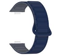 [Fpbiagoq] Cinturino di ricambio in silicone a 2 colori, unisex, cinturino universale per orologio, 3 cinturini regolabili, Blu mezzanotte Grigio