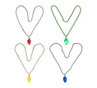 [Fpbiagoq] Collana con ciondolo a forma di luce di Natale a LED blu, regolabile, decorazione per feste, casa e vacanze