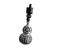 Fpbiagoq Collana con ciondolo a forma di zucca simbolica con dettaglio | Corpo cavo in lega con accento in corda nera, ornamento compatto per la rotazione e l'usura di tutti i giorni