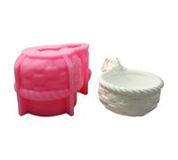 Fpbiagoq Conigli cestino stampi in silicone per resina epossidica fabbricazione candela caramelle fondente piante grasse fioriera argilla calcestruzzo