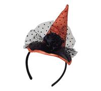 [Fpbiagoq] Costume da strega leggero per la testa di Halloween, accessori per cosplay, cerchio per capelli, cappello per donne, ragazze, eventi, Halloween, feste, accessori per capelli
