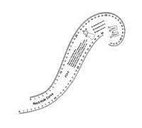 Fpbiagoq Righello curvo francese per sarti abbigliamento modello fare acrilico trasparente sartoria righello quilting righello