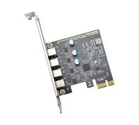 Fpbiagoq Scheda di espansione PCIe a 4 porte USB tipo C con chipset D720201 per trasferimento dati ad alta velocità fino a 5 Gbps di tipo C PCIe Link