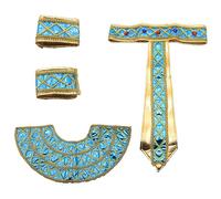 [Fpbiagoq] Uomini Egitto Faraone Tutz Cappello Cintura Costume Halloween Decorazione Re Chitz Cappello Accessori Costume Egizio Copricapo Faraone