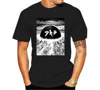 FPBQSSMV Men Akira Explosion Poster T Shirt Kaneda Tetsuo Japan Manga Black L