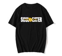 FPBQSSMV Soul Eater Print Tshirt Mens Black XL