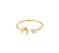 FPEAOB Anelli con Lettere Donna Anello Oro con Lettere Anello Regolabile Donna Anelli Aperti Donna Anello con Lettera Iniziale A-Z Anello con Nome Gioielli alla Moda Anello Donna Anelli Minimalisti