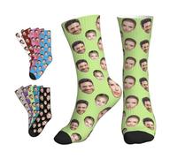 FPFNFSVI Calzini Personalizzati Foto Calzini personalizzati con il viso regali per gli amanti degli animali per uomini e donne